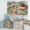 Designart - Greek Landscape Off The Coast Of The Aegean Sea - Traditional Canvas Wall Art Print